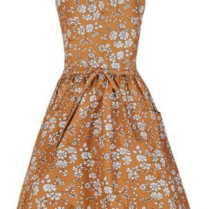 Vintage Pinafore Apron Dress for Women with Pockets Cute Floral Chef Aprons for